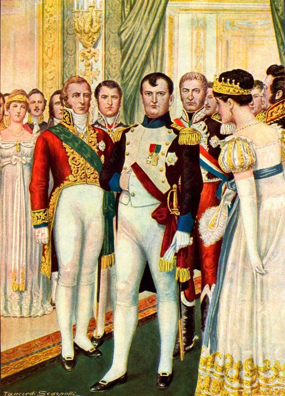 Napoleon at Court by Tancredi Scarpelli