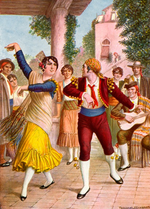 Spanish Dancers by Tancredi Scarpelli