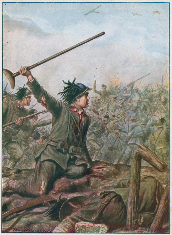 The Heroic Death of Enrico Toti by Tancredi Scarpelli
