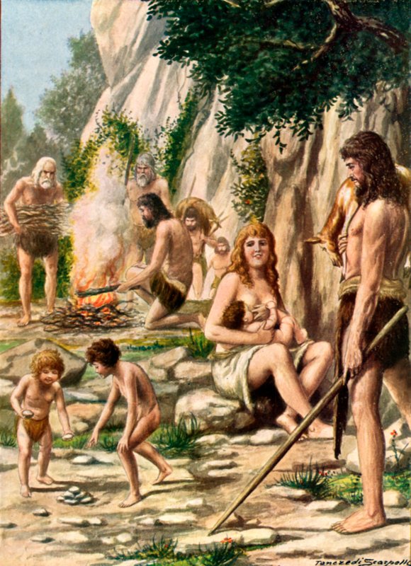 The Original Italians - Cave Men by Tancredi Scarpelli