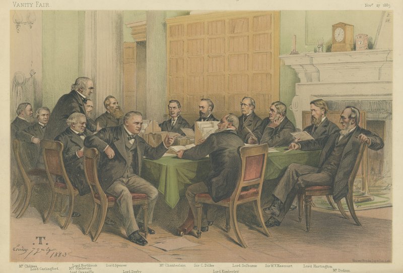The Cabinet Council 1883 by Theobald Chartran