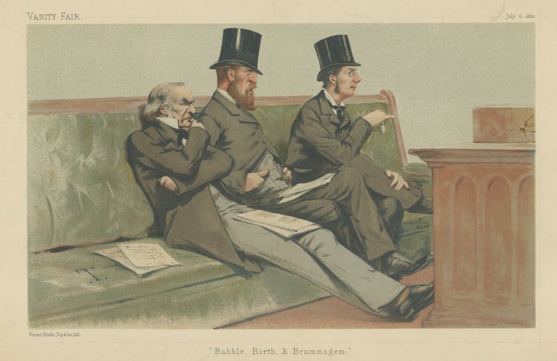 The Treasury Bench, Gladstone, Hartington and Chamberlain by Theobald Chartran