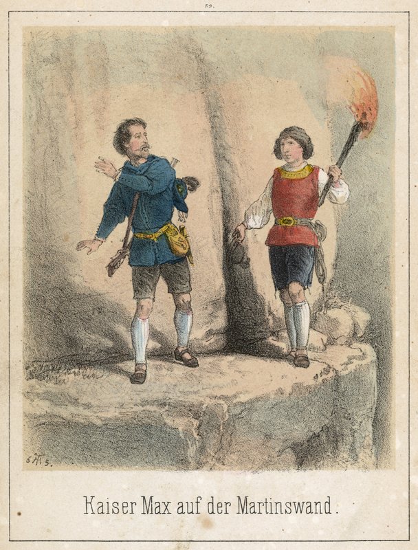 Emperor Max on the Martinswall by Theodor Hosemann