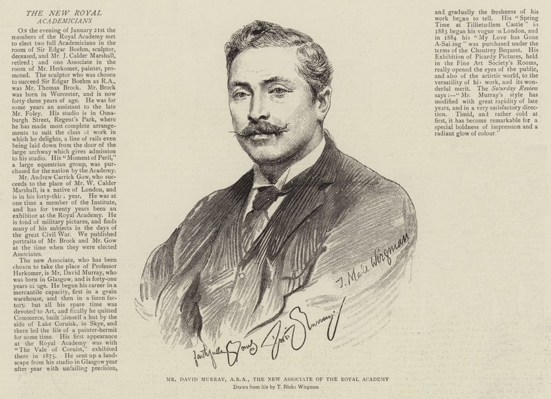 Mr David Murray, ARA, the New Associate of the Royal Academy by Theodore Blake Wirgman
