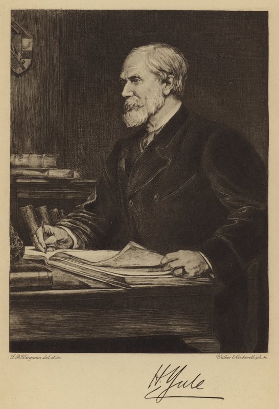 Sir Henry Yule by Theodore Blake (after) Wirgman