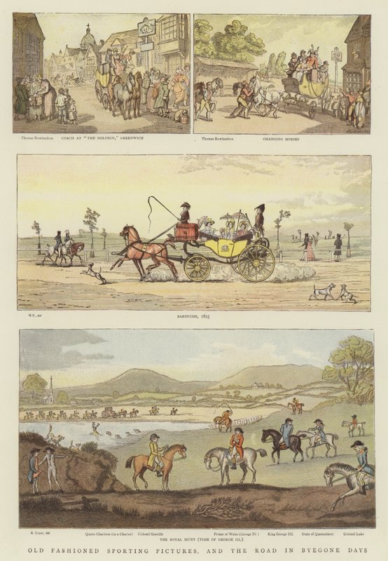 Old Fashioned Sporting Pictures, and the Road in the Byegone Days by Thomas Rowlandson