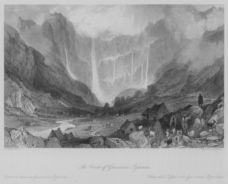 The Circle of Gavarnie, Pyrenees by Thomas (after) Allom