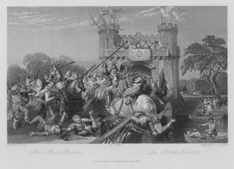 The Mock-Battle by Thomas (after) Allom