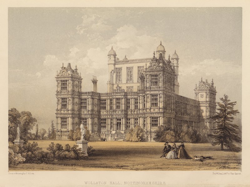 Wollaton Hall, Nottinghamshire by Thomas (after) Allom