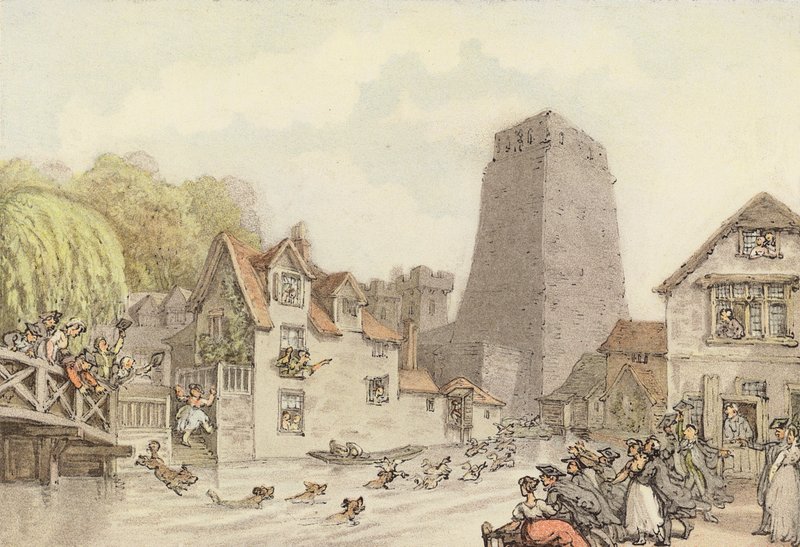 A Duck Hunt by Thomas (after) Rowlandson