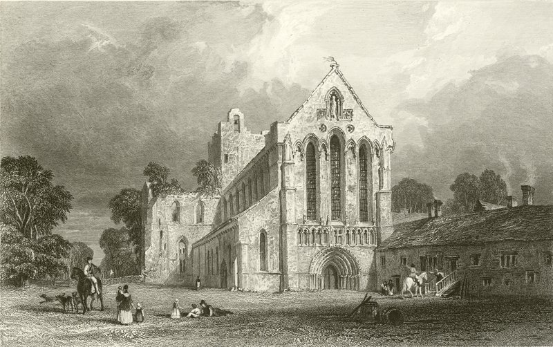 Llanercost Priory, Cumberland by Thomas Allom