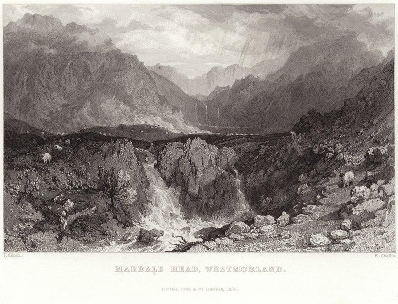 Mardale Head in Westmorland by Thomas Allom