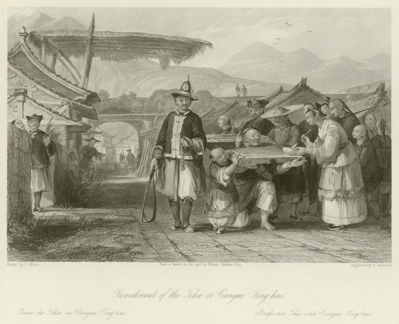 Punishment of the Tcha or Cangue by Thomas Allom
