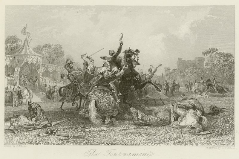 The Tournament by Thomas Allom
