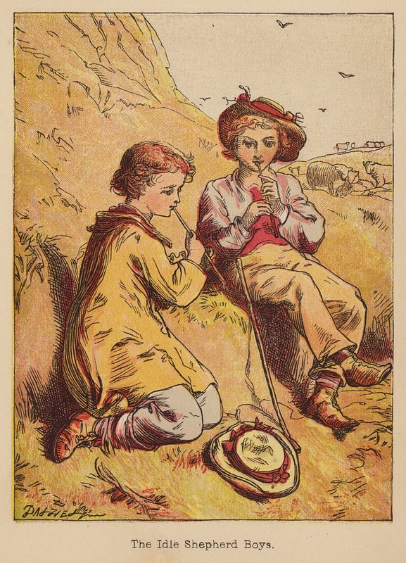 The Idle Shepherd Boys by Thomas Dalziel