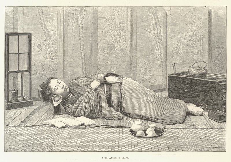 A Japanese Pillow by Thomas Harrington Wilson