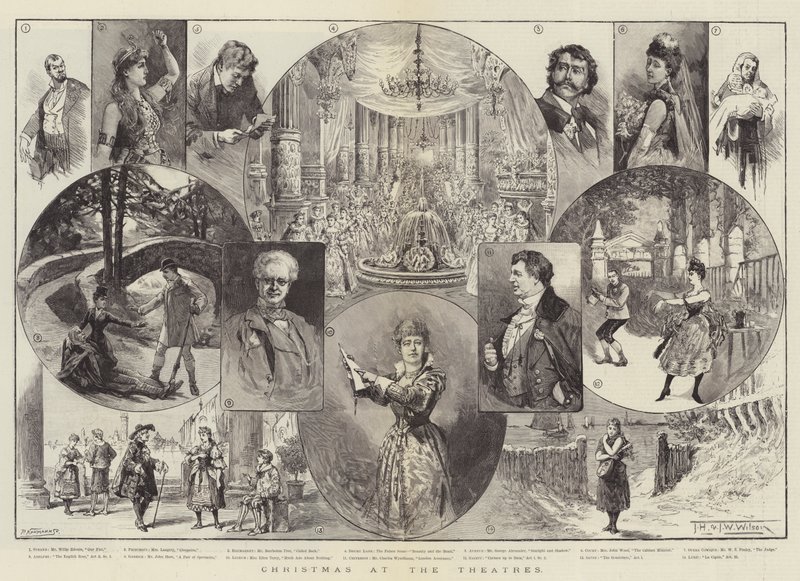 Christmas at the Theatres by Thomas Harrington Wilson