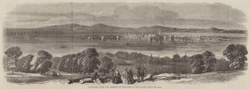 Cronstadt, from the Gardens of Orenbaum by Thomas Harrington Wilson