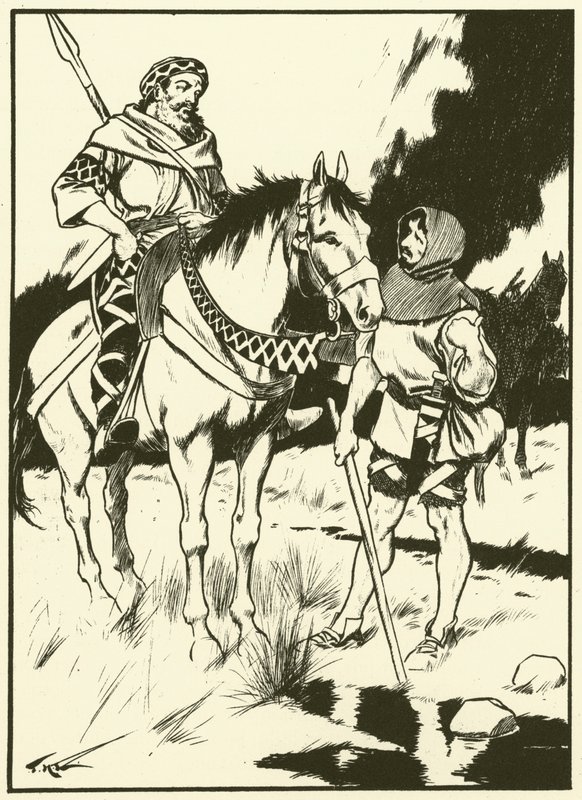 Charlemagne and the Charcoal Burner by Thomas Heath Robinson