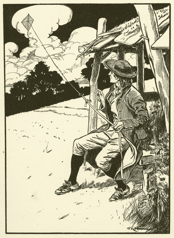 Franklin and His Kite by Thomas Heath Robinson