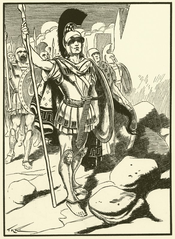 The Greeks Outside Troy by Thomas Heath Robinson