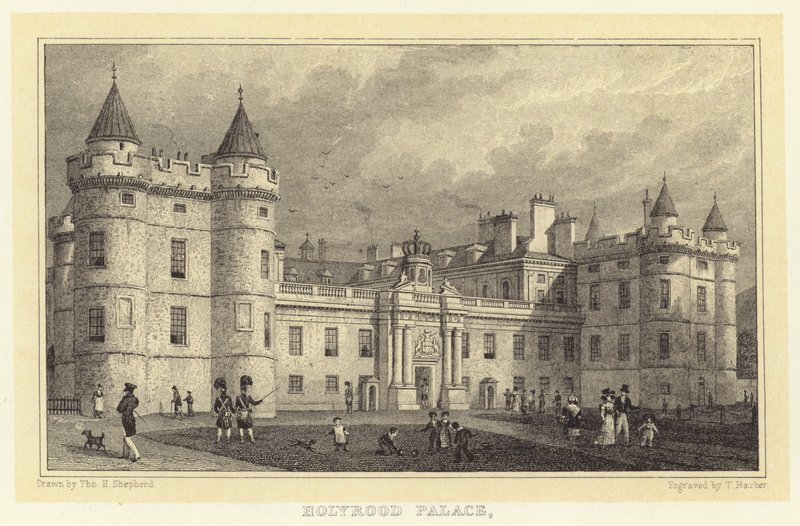 Holyrood Palace by Thomas Hosmer (after) Shepherd