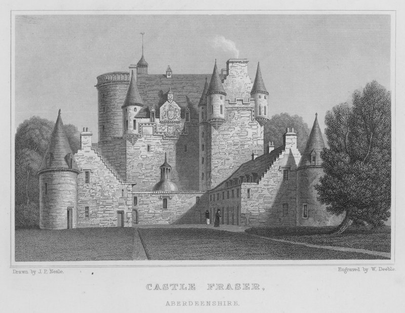 Castle Fraser, Aberdeenshire by Thomas Hosmer Shepherd