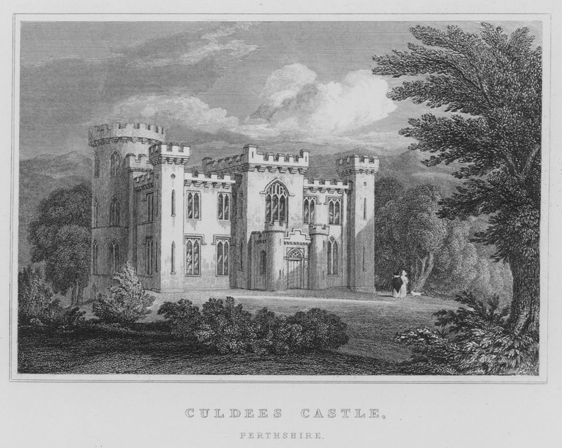 Culdees Castle, Perthshire by Thomas Hosmer Shepherd