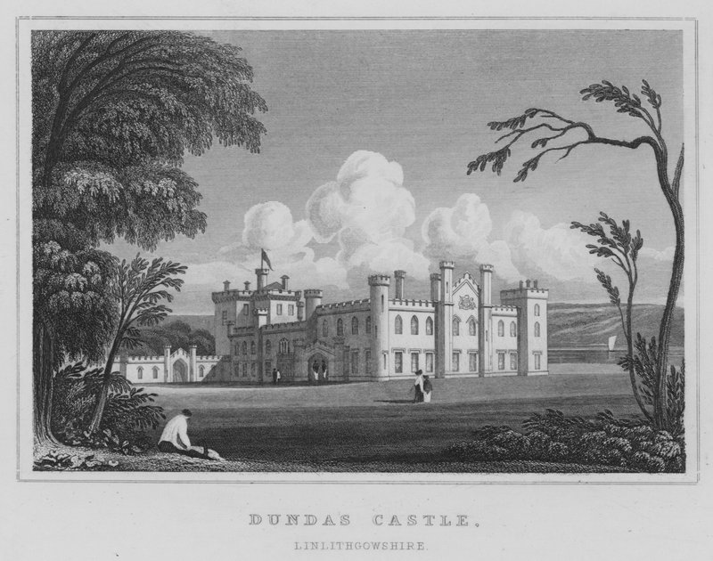 Dundas Castle, Linlithgowshire by Thomas Hosmer Shepherd