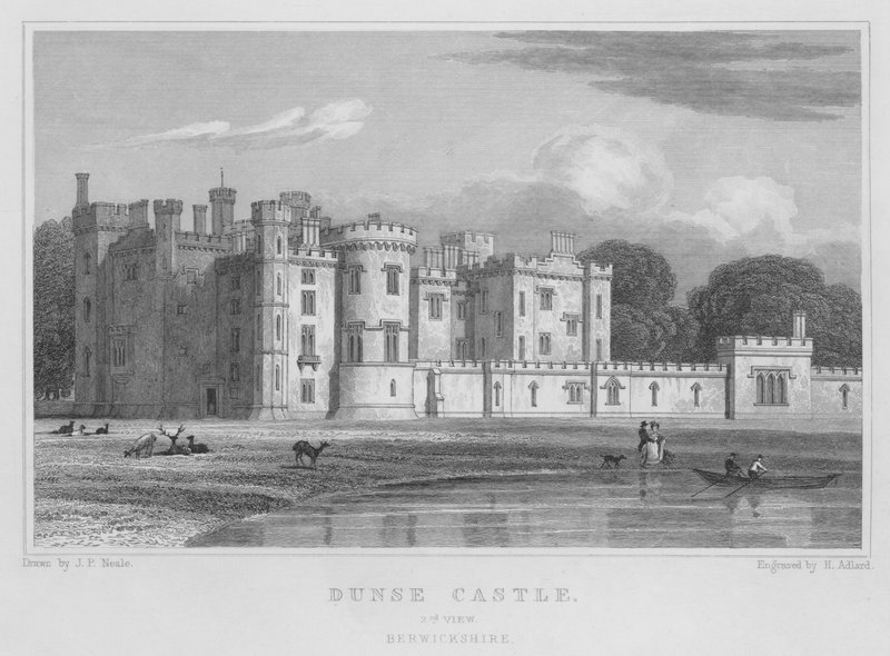 Dunse Castle, 2nd View, Berwickshire by Thomas Hosmer Shepherd