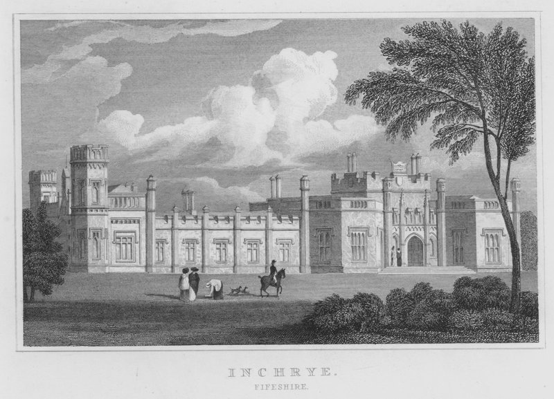Inchrye, Fifeshire (engraving) by Thomas Hosmer Shepherd