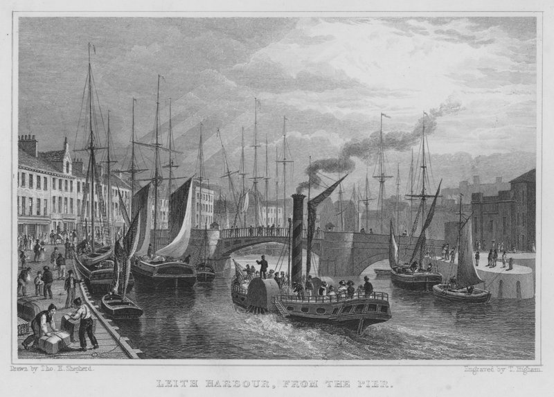 Leith Harbour, from the Pier by Thomas Hosmer Shepherd