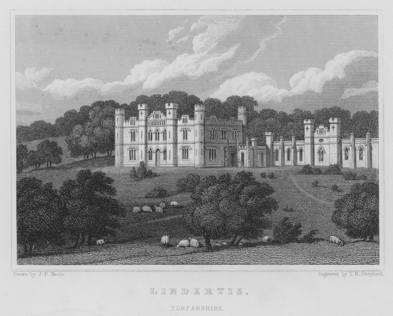 Lindertis, Forfarshire by Thomas Hosmer Shepherd