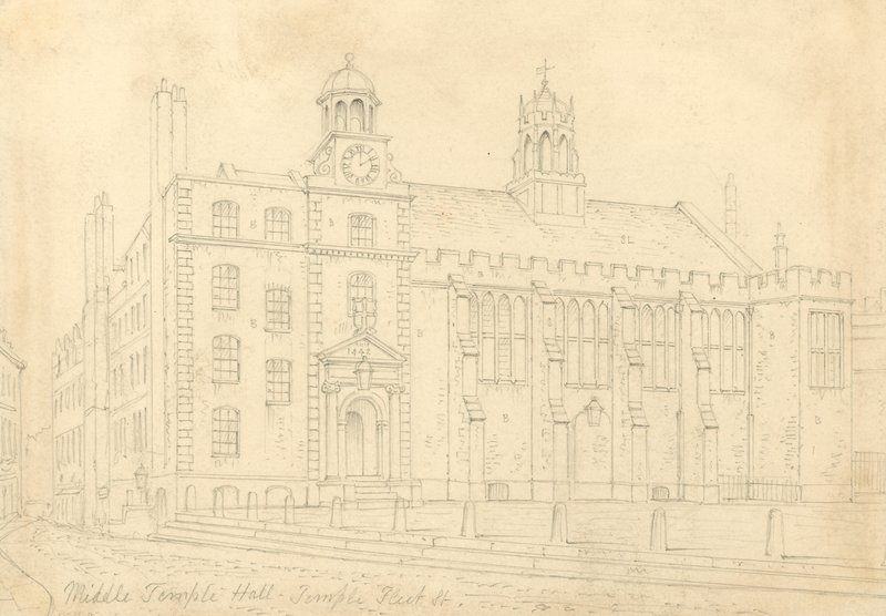 Middle Temple Hall by Thomas Hosmer Shepherd