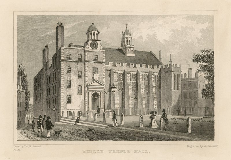 Middle Temple Hall by Thomas Hosmer Shepherd