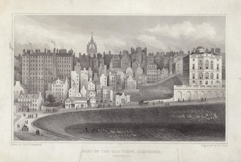 Part of the Old Town Edinburgh by Thomas Hosmer Shepherd