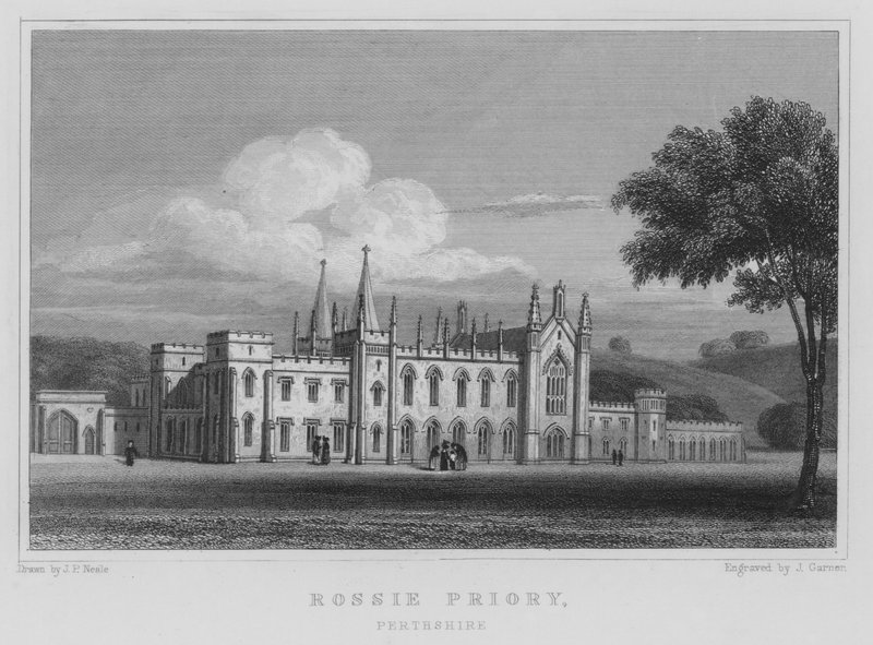 Rossie Priory, Perthshire by Thomas Hosmer Shepherd