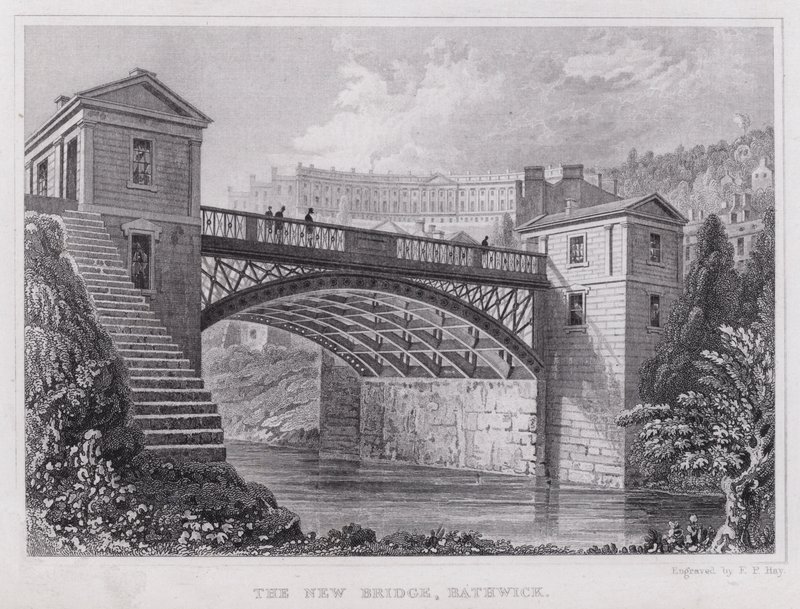 The New Bridge, Bathwick by Thomas Hosmer Shepherd
