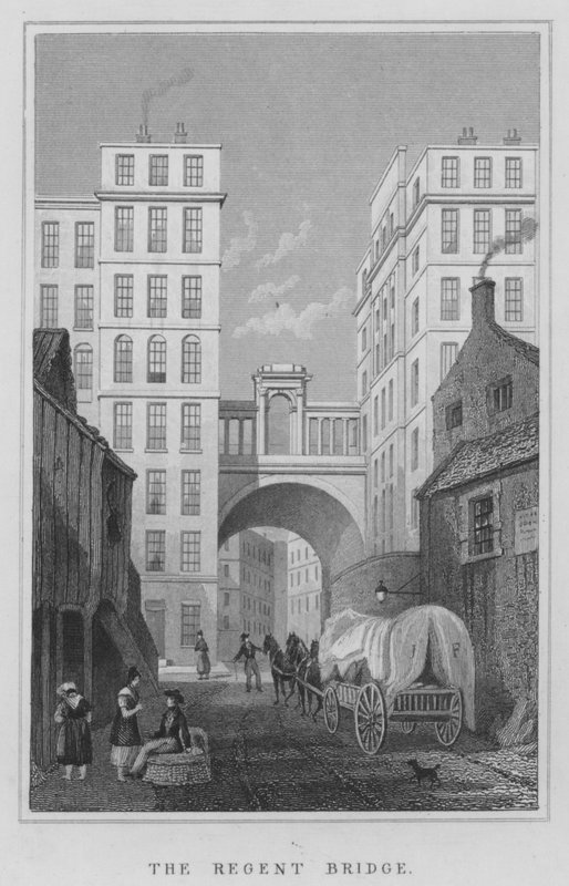The Regent Bridge by Thomas Hosmer Shepherd