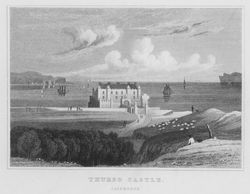 Thurso Castle, Caithness by Thomas Hosmer Shepherd