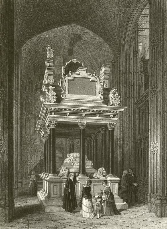 Tomb of Queen Elizabeth by Thomas Hosmer Shepherd