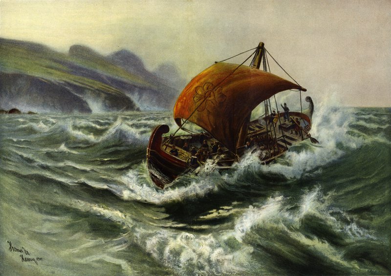 Phoenicians Visiting Old England by Thomas Marie Madawaska Hemy