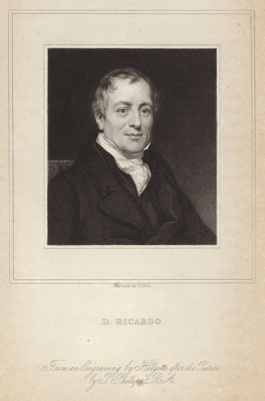 Portrait of David Ricardo by Thomas Phillips