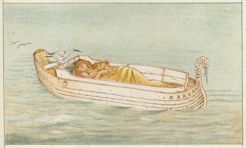 Danae and Perseus by Thomas Ralph Spence