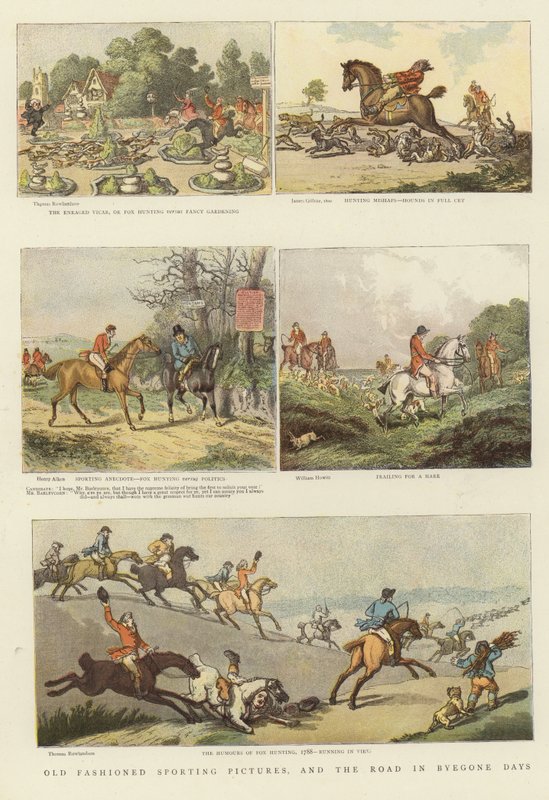 Old Fashioned Sporting Pictures by Thomas Rowlandson
