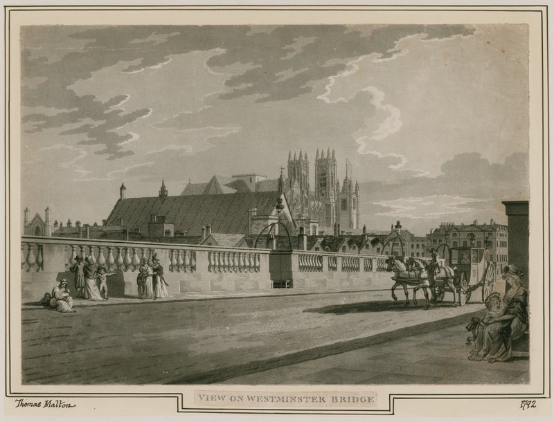View of Westminster Bridge by Thomas Snr. Malton