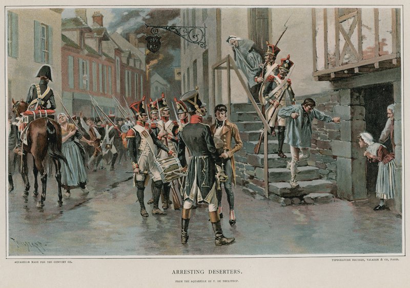 Arresting Deserters by Thure de Thulstrup