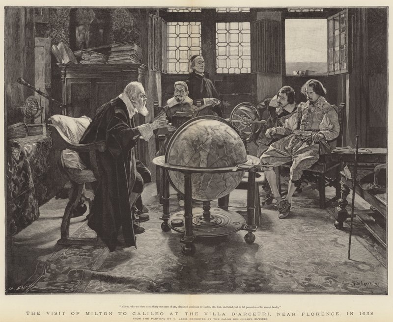 Visit of John Milton to Galileo at the Villa D