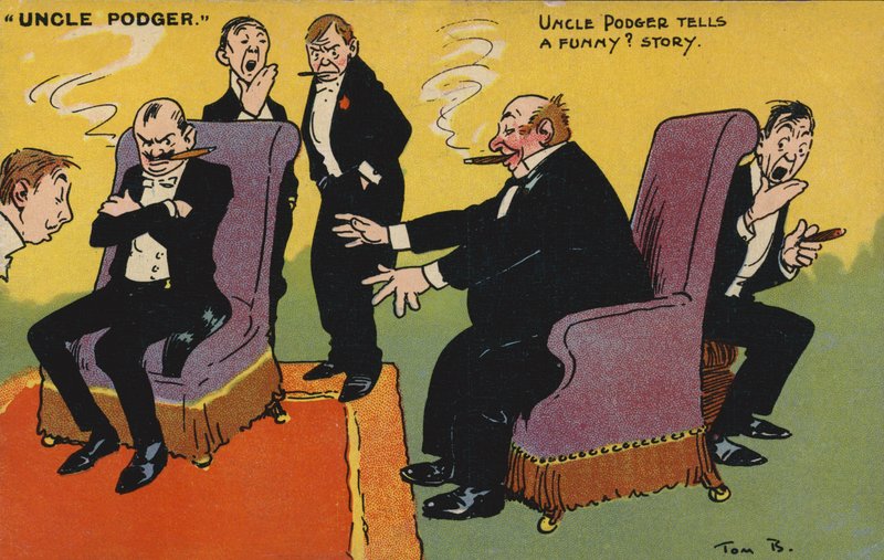 Uncle Podger Tells a Funny Story by Tom Browne