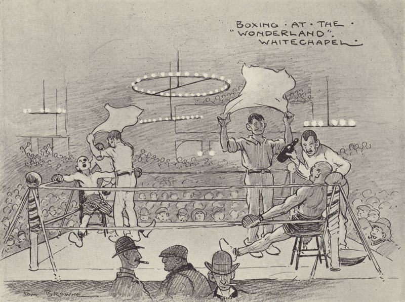 Boxing at the Wonderland, Whitechapel by Tom Browne